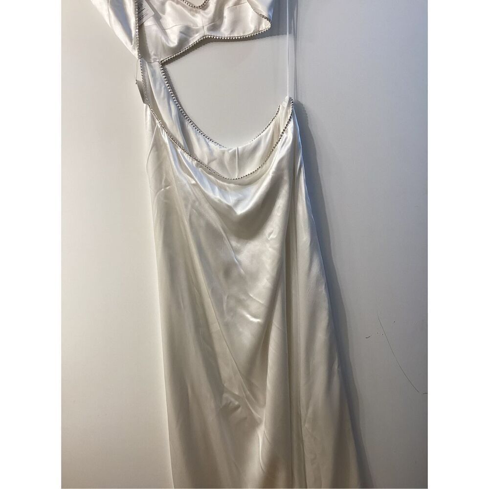Michael LO Sordo symic cut out crystal embellished silk satin gown - Picture 12 of 16